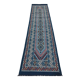 Tapis margoum couloir bleu fait main en pure laine