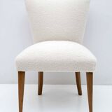 Mid-Century Modern Italian Bouclé Small Armchair, 1950s