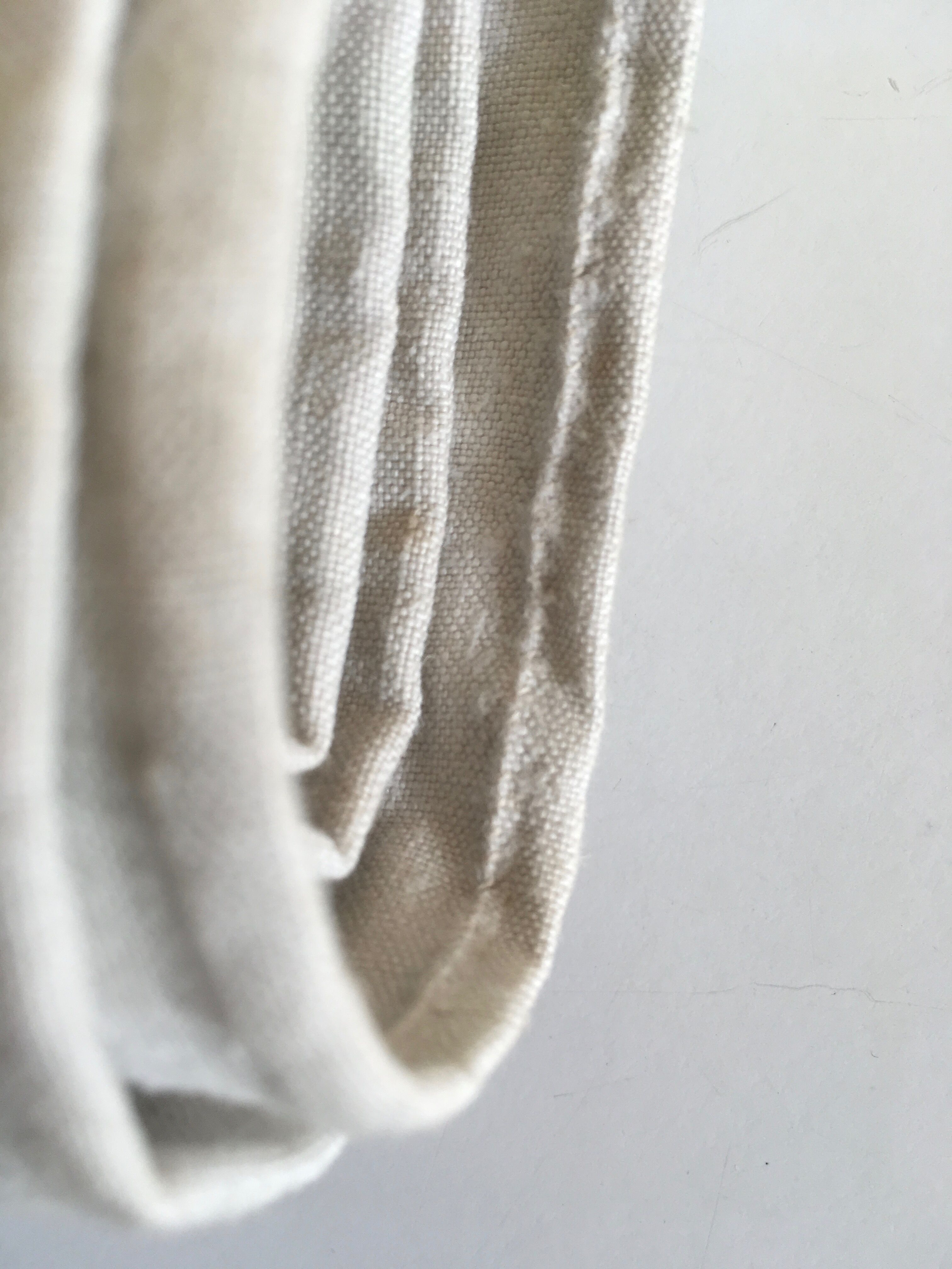19th Raw linen tablecloth length 290 cm