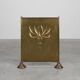 Elegant Art Deco hammered Copper Fireplace Screen, France 1920s