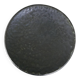 Round Accolay plate in black ceramic, 1960s centrepiece.