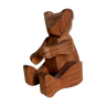 Christian Poumeyrol articulated wooden toy bear
