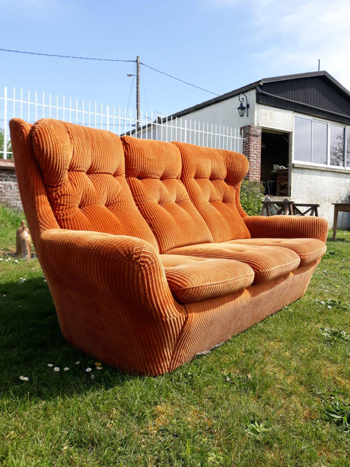 Steiner corduroy sofa