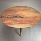 Table ronde de milieu de siècle avec plateau en marbre de Melchiorre Bega, années 1950.