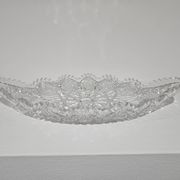 Starry Pattern Crystal Bowl, American, American Brilliant Cut Glass, 1920s.