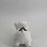 Ceramic dog-shaped planter