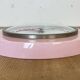 Vintage Pink East German Bakelite Wall Clock from Weimar, 1980s