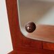 Miroir mural scandinave en teck avec tiroirs – design danois mid-century