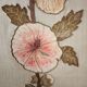 Art Nouveau Room Screen with Embroidered Floral Panels, circa 1900