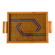 Light wood plateau, wood and blue, 1960