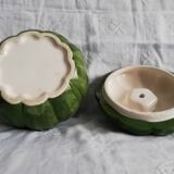 Vintage pumpkin ceramic pot