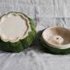 Vintage pumpkin ceramic pot