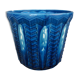 Cache-pot en céramique bleue
