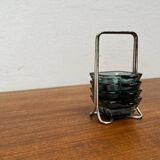 Stackable German ashtrays from the mid-century by Wilhelm Wagenfeld for WMF, 1960s, set of 5.