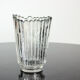 Vase en verre vintage en verre pressé par Pavel Pánek, 1979
