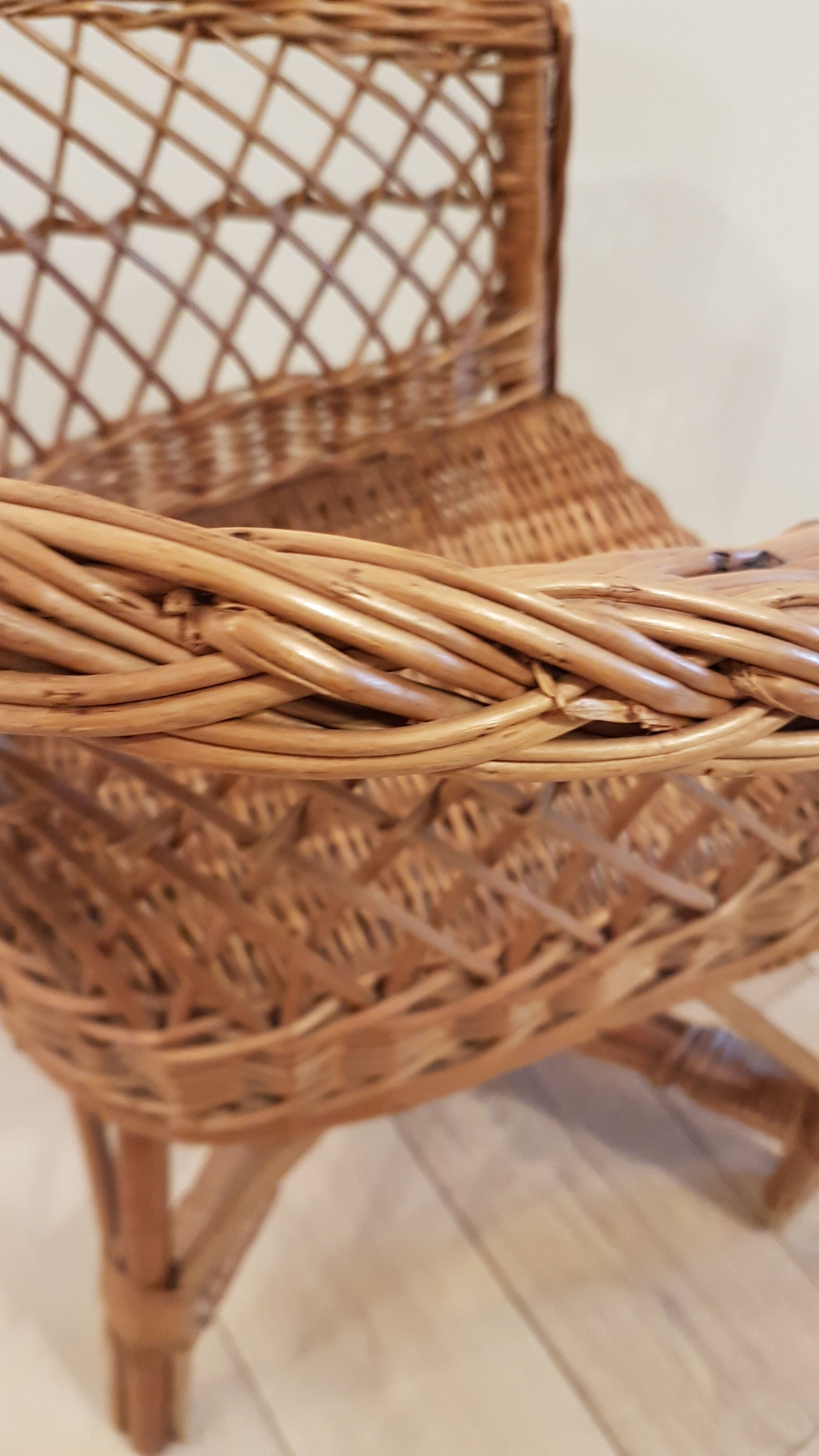 Rattan armchair for children