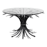 Table basse aux épis de blé, "Coco Chanel" par Goossens, Circa 1970