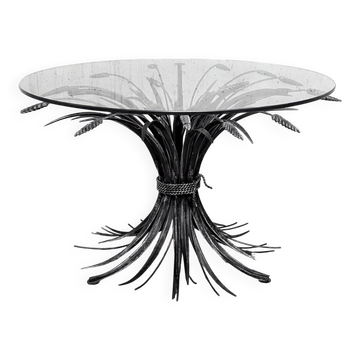 Coffee table with ears of wheat, "Coco Chanel" by Goossens, Circa 1970