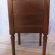 Nightstand walnut with marble top