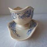 Saucière modèle Aramis de Longchamp. Terre de fer bleu