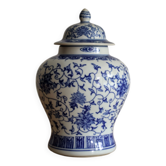 Grand pot à gingembre en porcelaine chinoise
