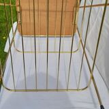 Golden metal side table 60s