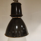 Large industrial enamel lamps, 1950s - vintage industrial ceiling light