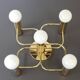 Leola Sciolari Ceiling Light in Dark Brass, Germany, 1980s
