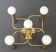 Leola Sciolari Ceiling Light in Dark Brass, Germany, 1980s