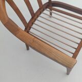 Mid-Century Wilhelm Knoll Cherry Wood Armchairs, Germany, 1960s