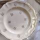 Sarreguemines set of 12 flat plates model Raphaël or flowers of F