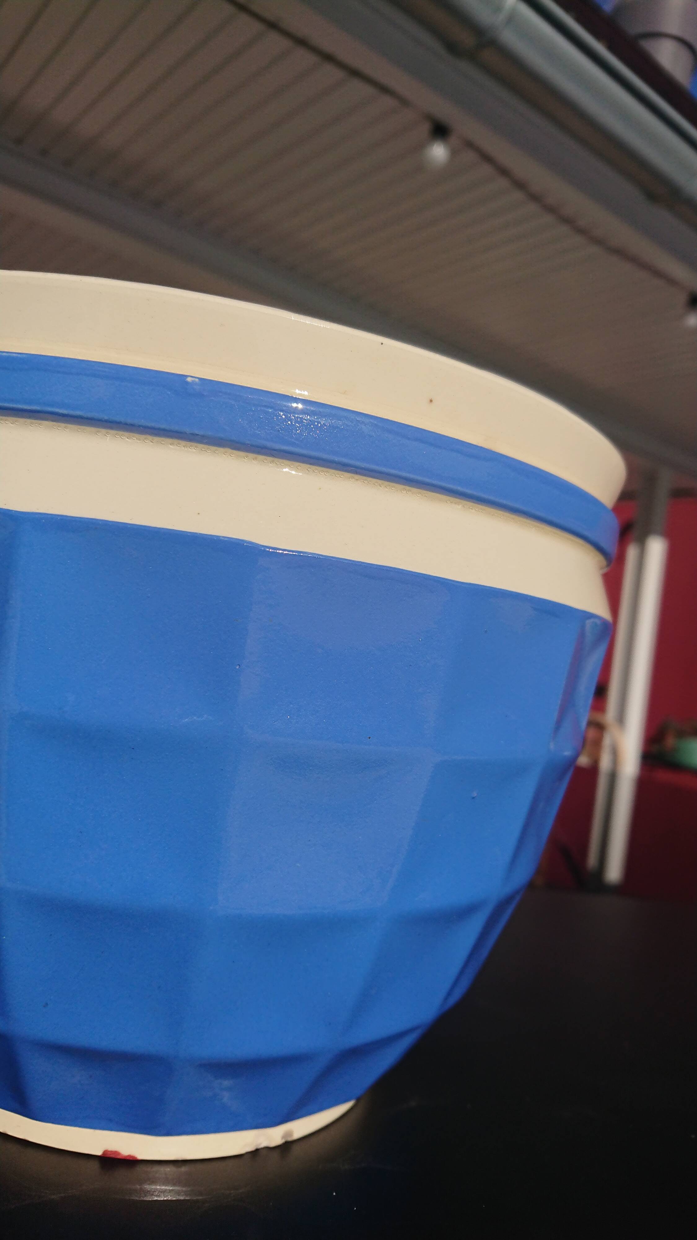 Digoin Sarreguemines Blue Pot Cache