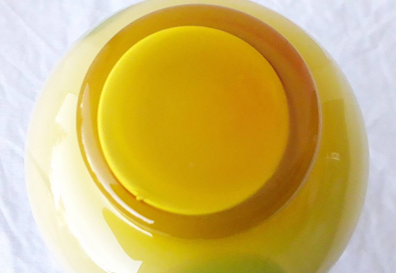 Multicolored glass vase