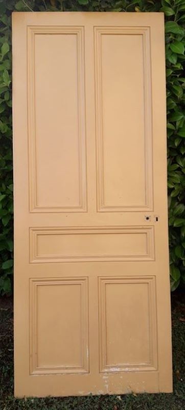 Landing door 210,3x85,6cm old molded