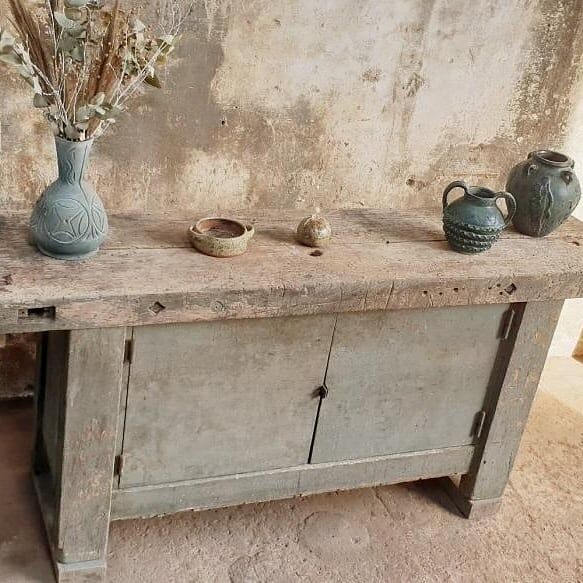 Old carpenter's workbench