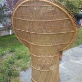 Emmanuelle armchair in rattan years 50