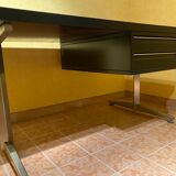 Office abbondinterni mahogany color almost black from the 70s.