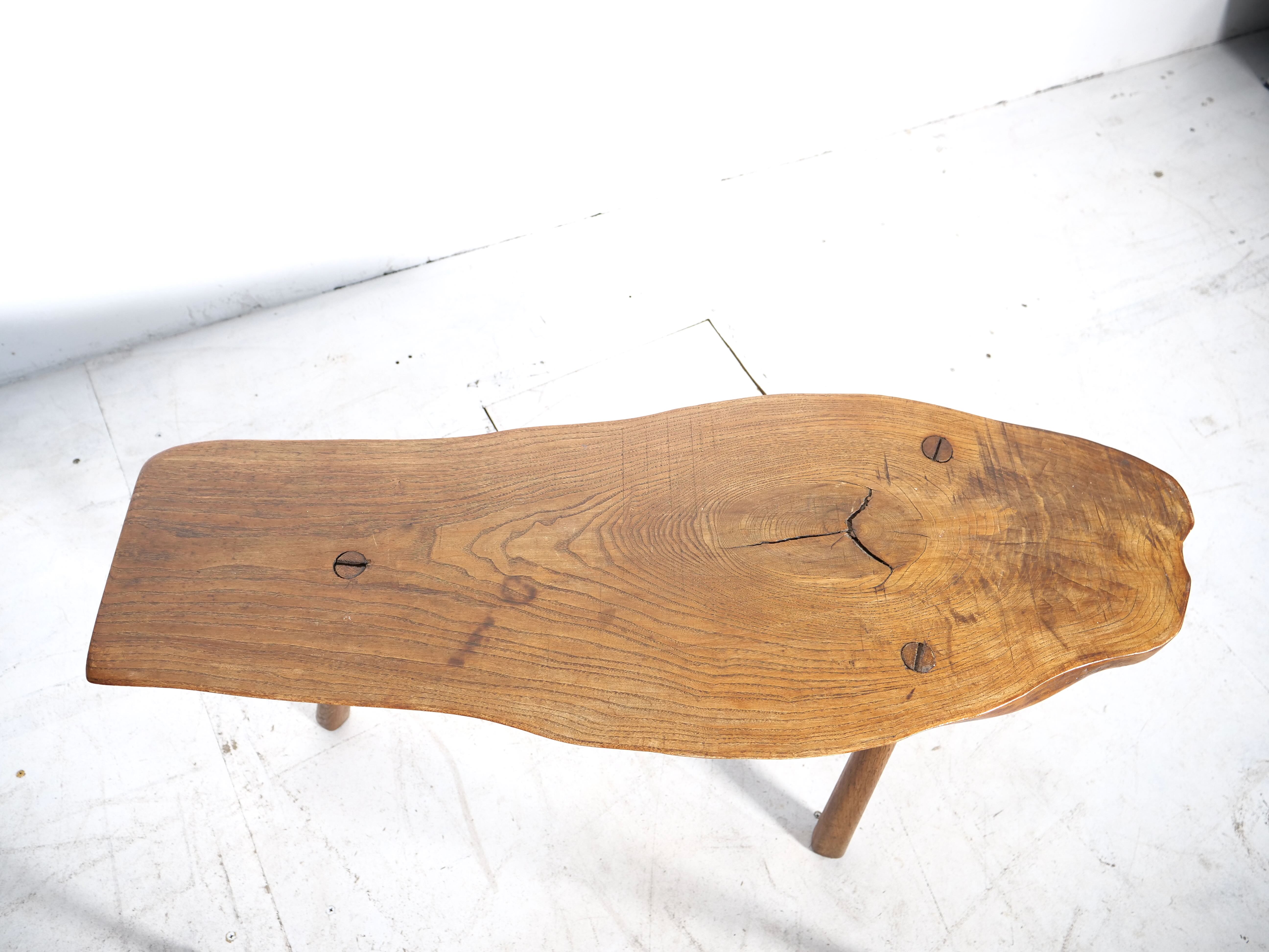 Brutalist tripod side table