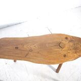 Brutalist tripod side table