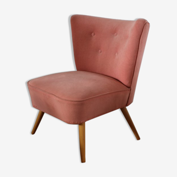 Fauteuil cocktail rose poudré