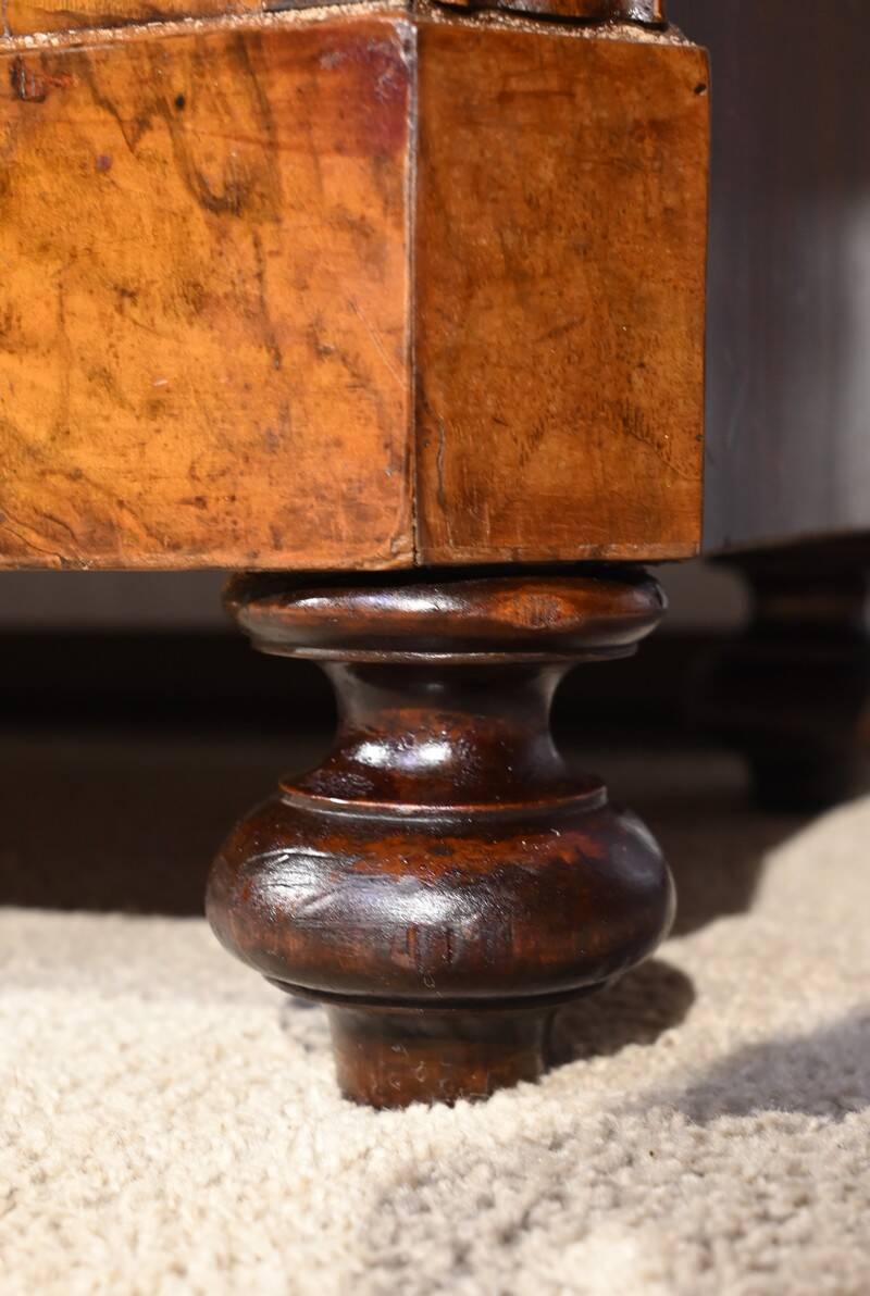 Burl Walnut Bookcase, Restoration Period – Early 19th Century