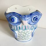Cache-pot chouette vintage en porcelaine de Chine
