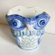 Vintage Chinese Porcelain Owl Planter