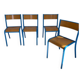 Chaises école vintage