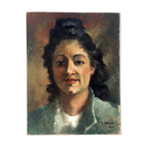 Tableau portrait de femme années 40