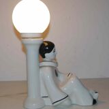 Lamp in ceramic, Pierrot, 70's