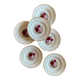 Set of 6 plates hollow vintage Moulin des Loups