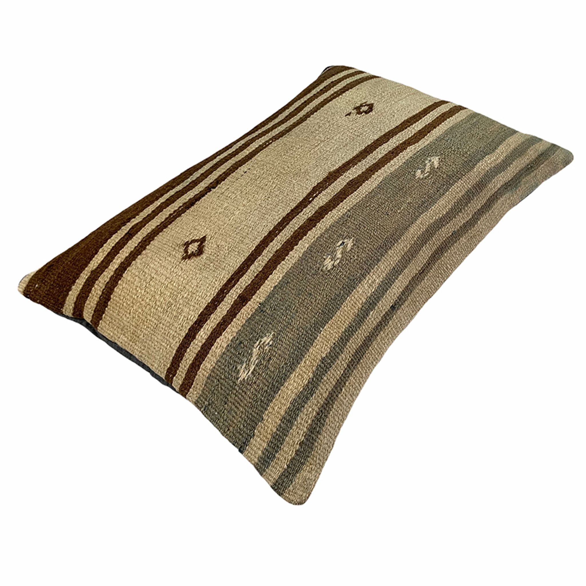 Vintage turkish handmade kilim cushion cover 40x60 cm