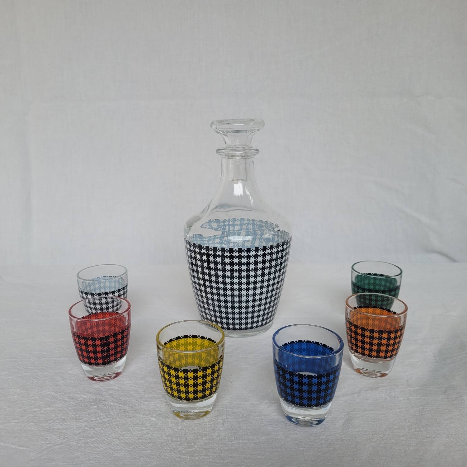 Geometric liqueur service from the 1960s.