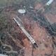Fossil marble design coffee table 124cm